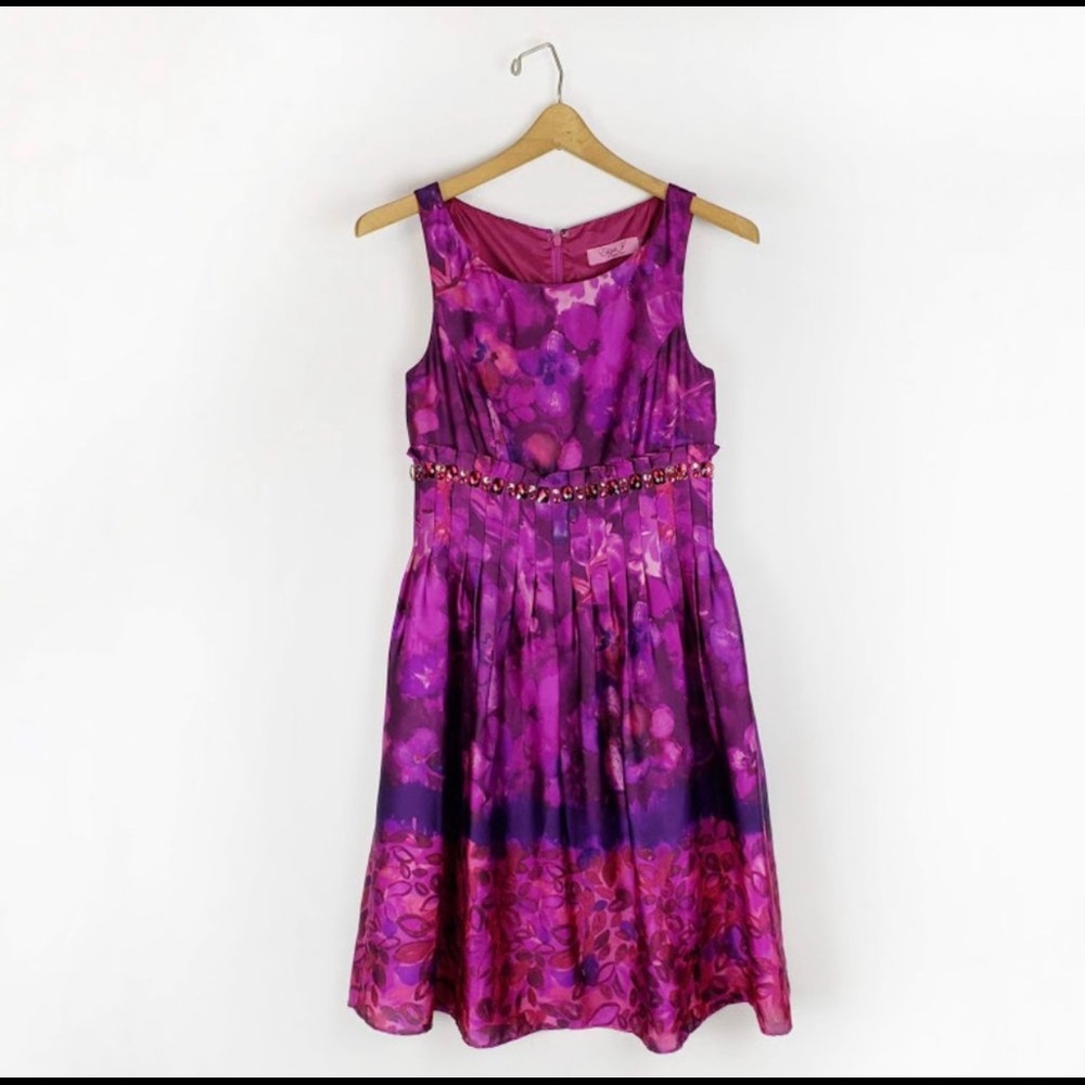 Eliza J Beaded waist cocktail dress